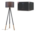 Luminaire Gris a silhouette graphique de type lampadaire E27