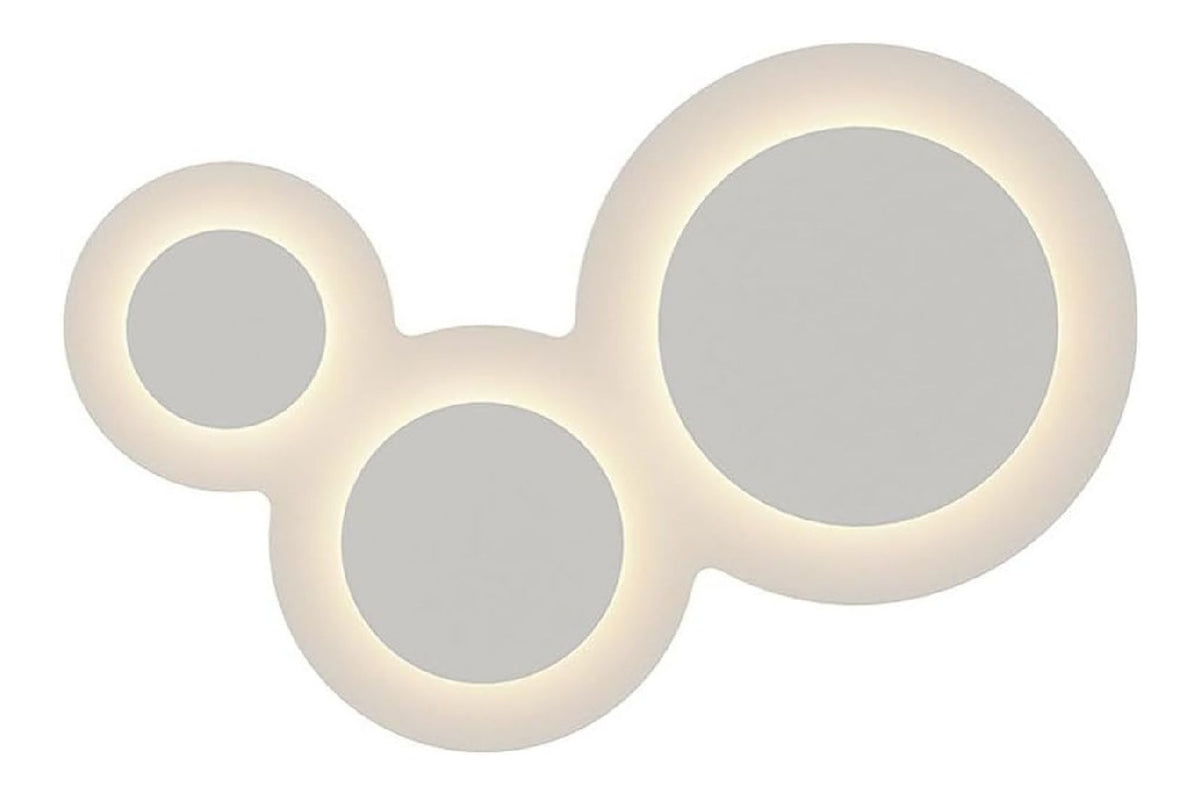 Solution lumineuse Blanc et Ambre au dessin sobre en format applique murale 28 W 3000 K