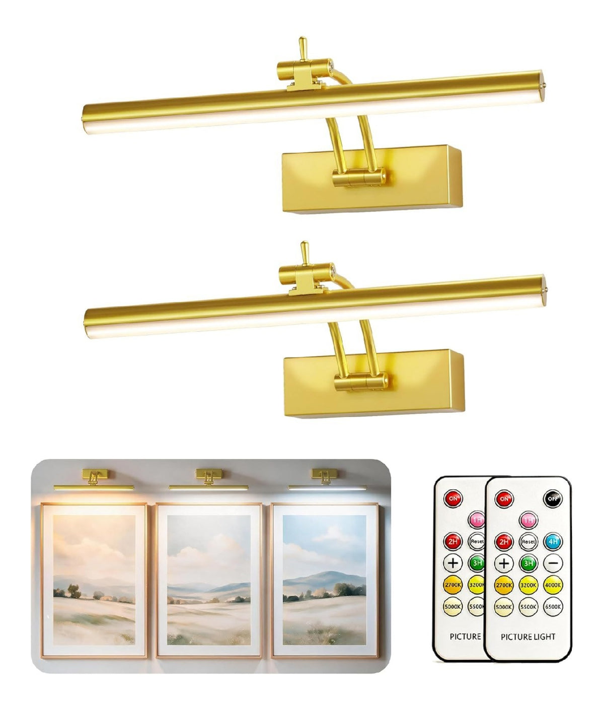 Applique murale Blanc et Dore au style moderne avec conception fonctionnelle 5 W