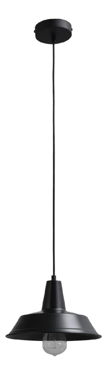 Solution lumineuse Noir au dessin sobre en format suspension 75 W E27