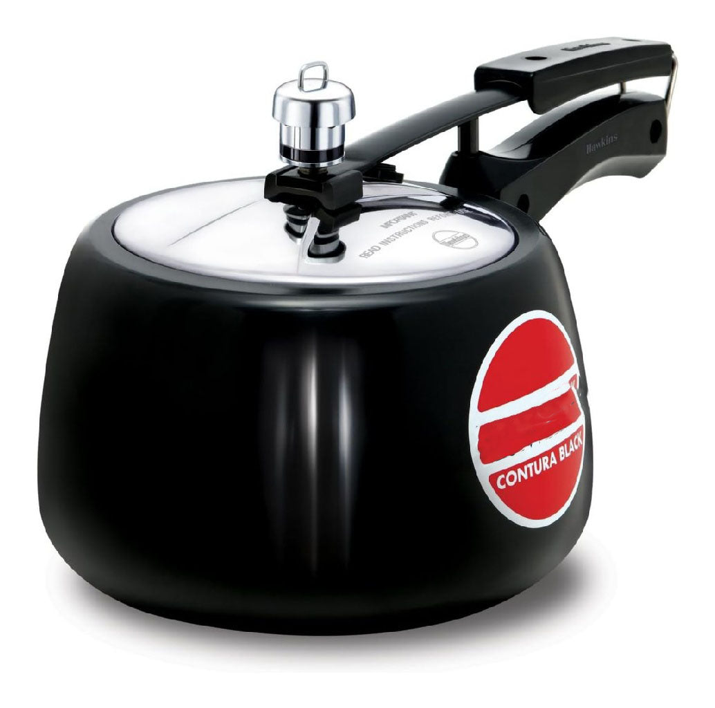 Hard Contura Hawkins Anodized Aluminium Pressure Cooker 3 Litres Black