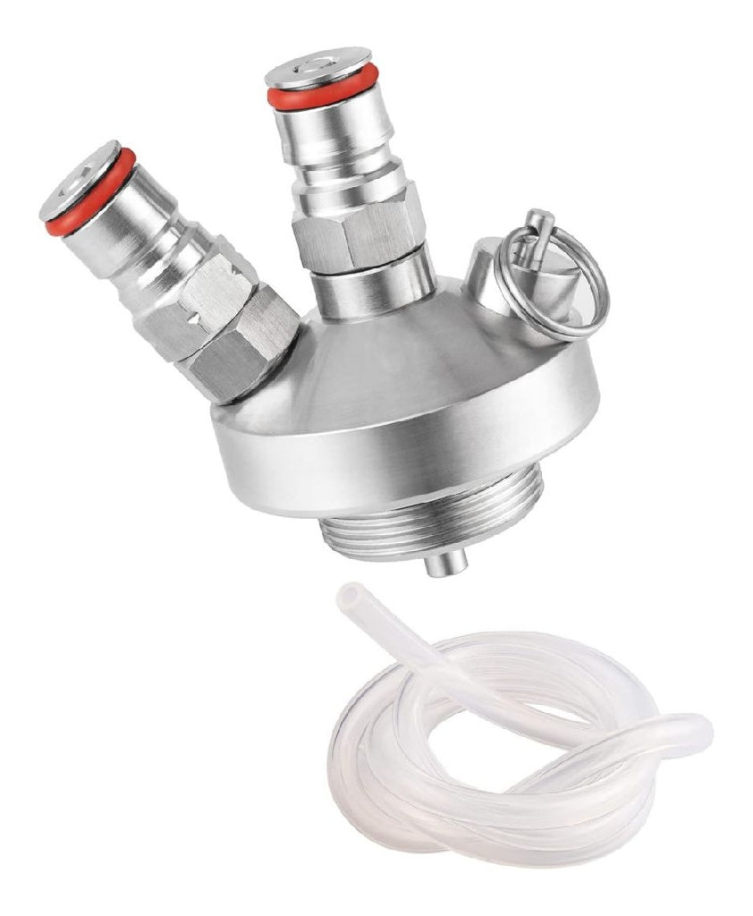 Mini distributeur TMCRAFT de boissons en acier inoxydable avec raccord a biere rapide et tuyau du 130 cm pour growler