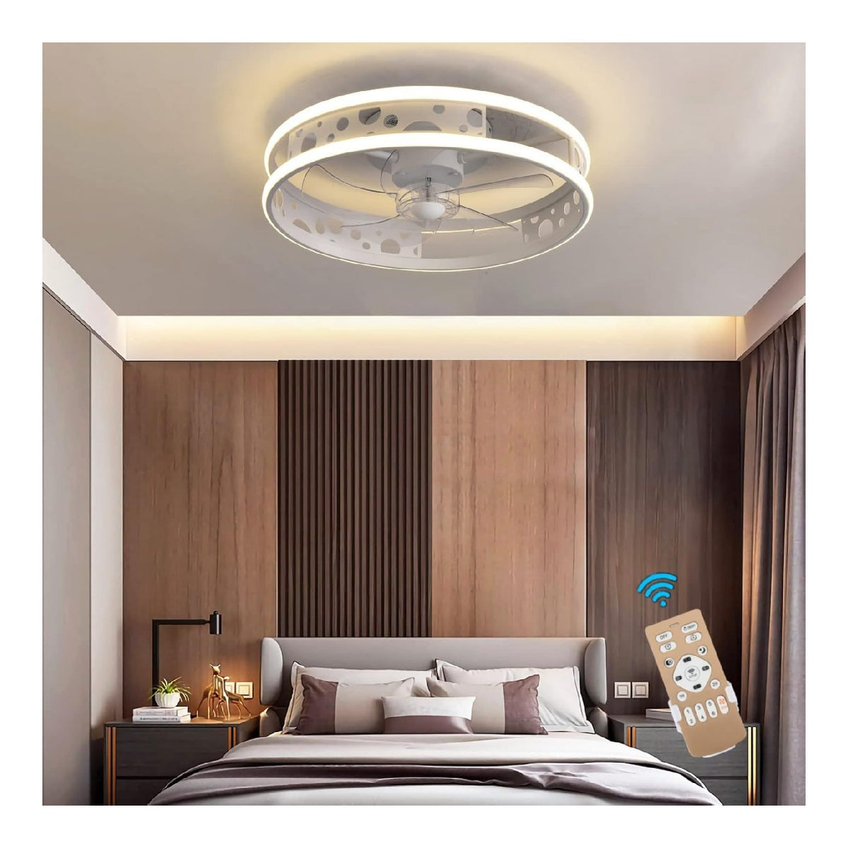 Eclairage Noir et Blanc contemporain en version plafonnier 120 W 3000K
