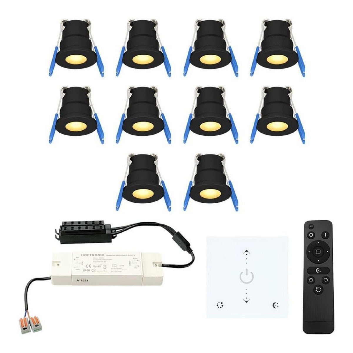 Spot de plafond Noir et Blanc au style moderne avec conception fonctionnelle 3 W IP65 2700 K
