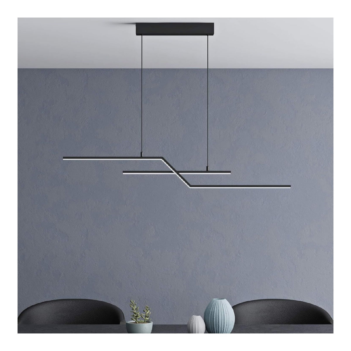 Suspension Noir et Ambre au style moderne avec conception fonctionnelle 24W 3000K