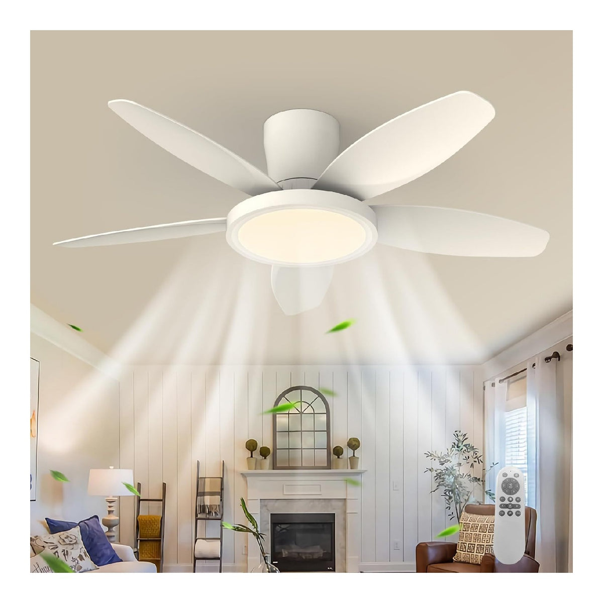 Luminaire Blanc et Ambre au style moderne avec conception fonctionnelle 6000K