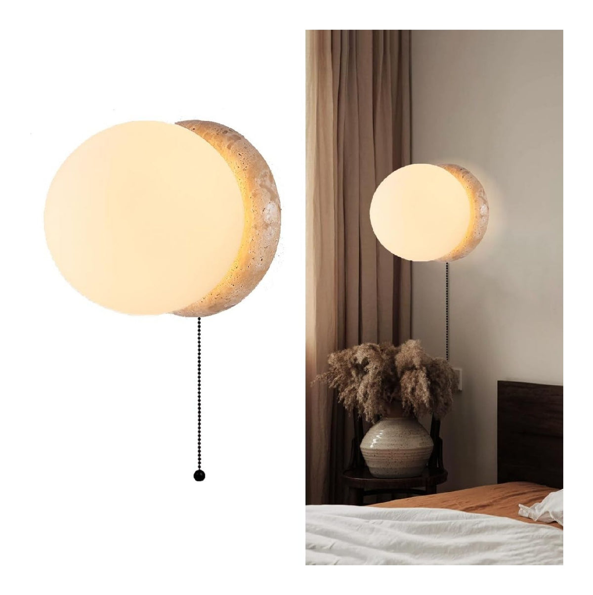 Applique murale Blanc et Ambre au style moderne avec conception fonctionnelle 9 W 2700 K