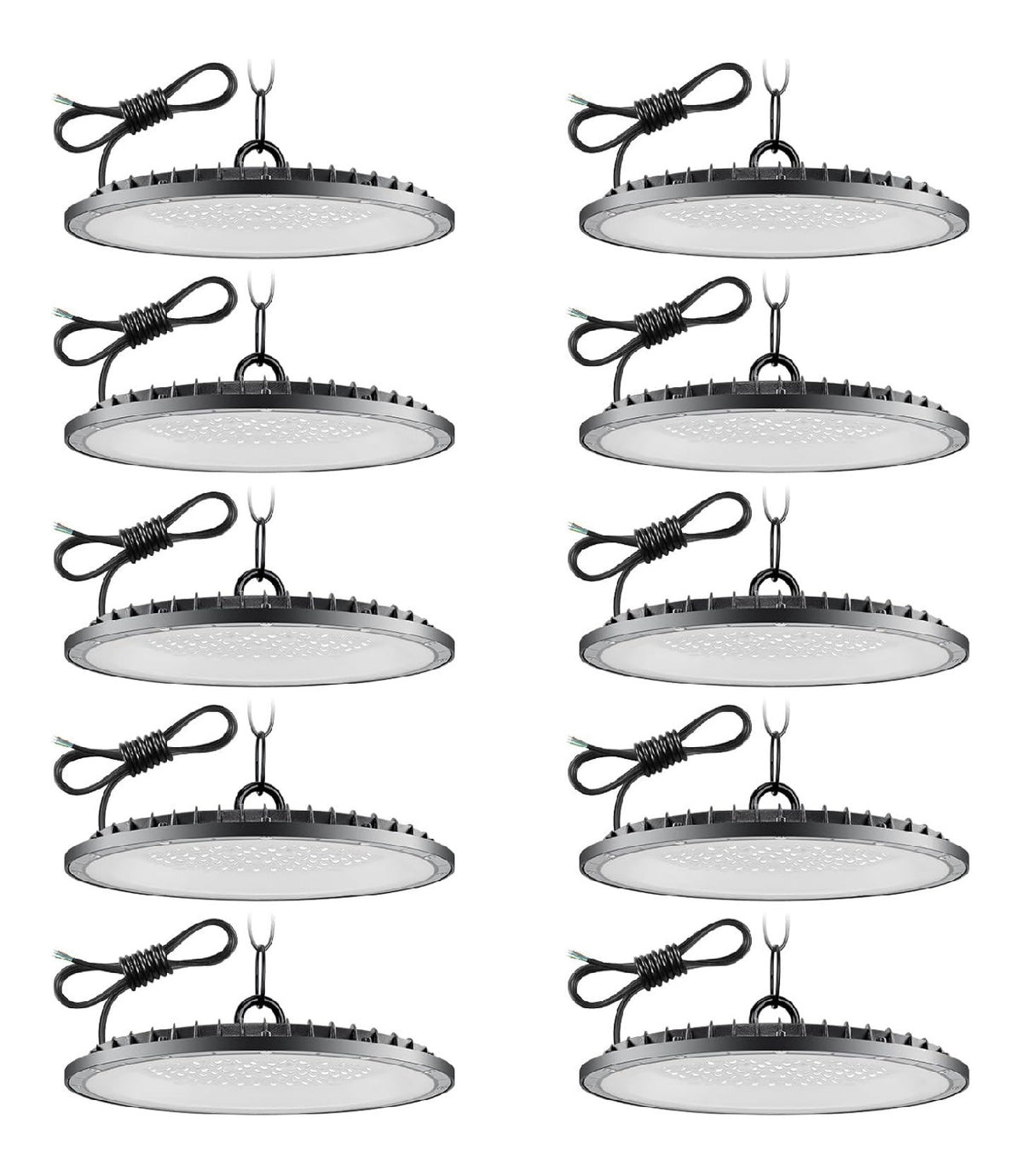 Luminaire Blanc et Marron a silhouette graphique de type plafonnier 200W IP65 6500K