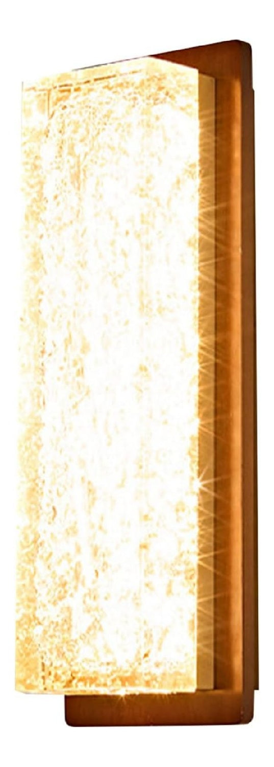 Applique murale decoratif Blanc et Ambre avec diffusion lumineuse harmonieuse 12 W