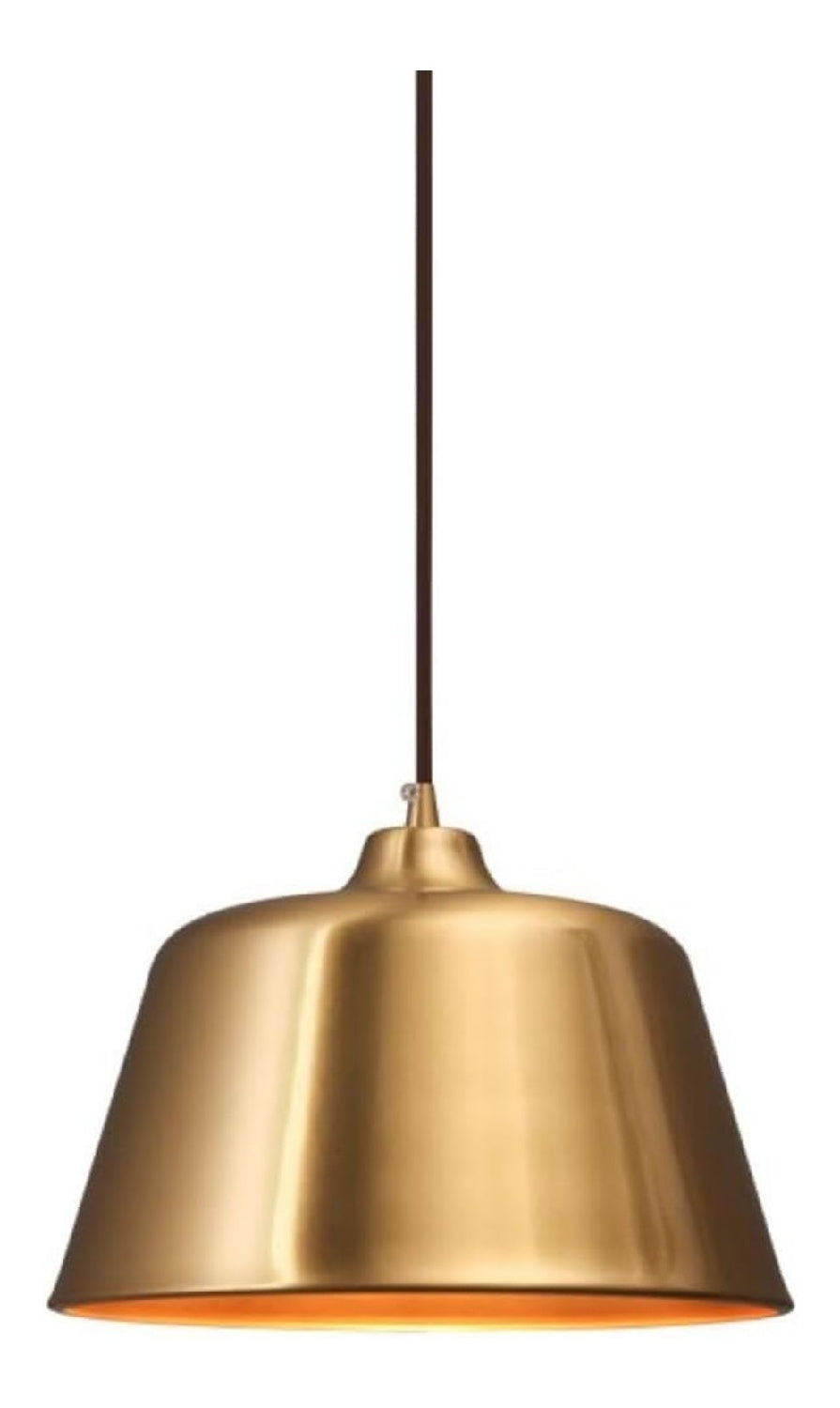 Solution lumineuse Cuivre au dessin sobre en format suspension