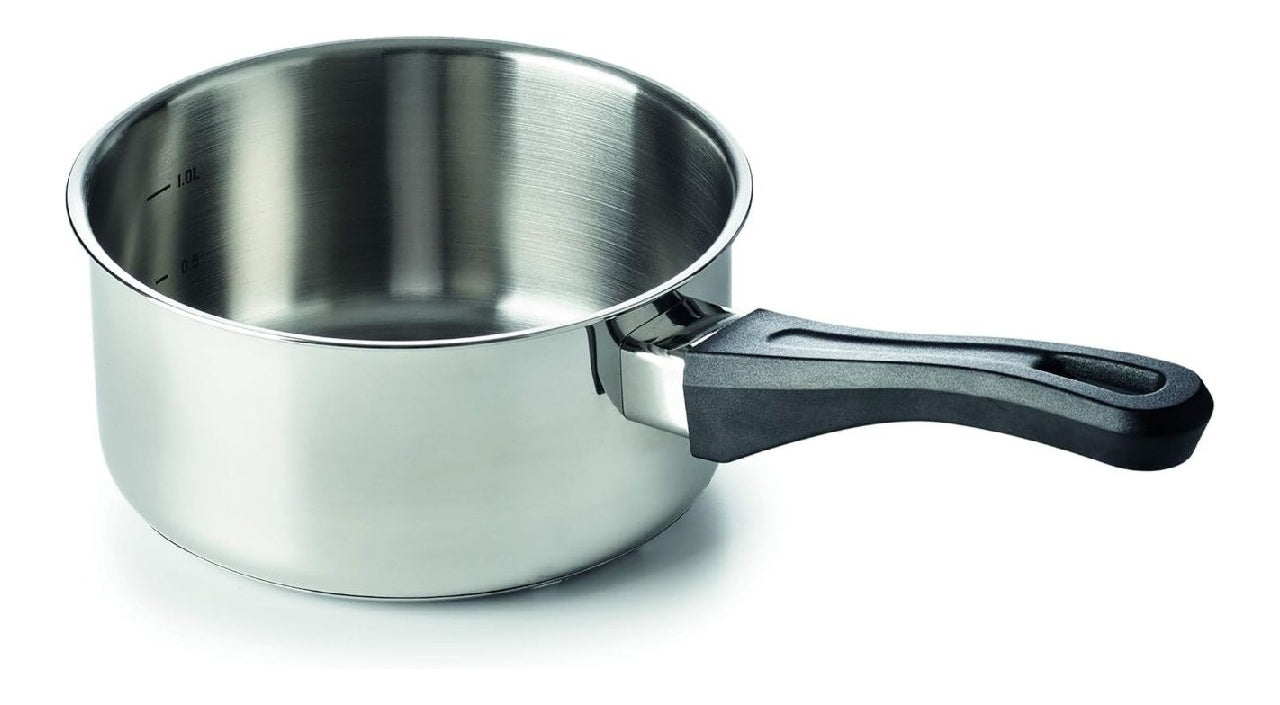 Casserole Beka Polo Inox 18/10 18 cm Poele a Manche Sans PFAS Fond 3 Couches Tous Feux Compatible Induction