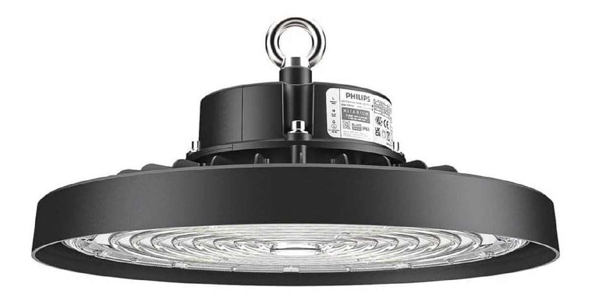 Luminaire Blanc et Rouge a silhouette graphique de type plafonnier 200W IP65 6500 K
