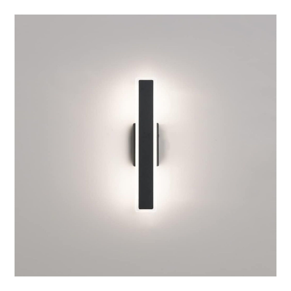 Applique murale decoratif Noir et Blanc avec diffusion lumineuse harmonieuse 3000K