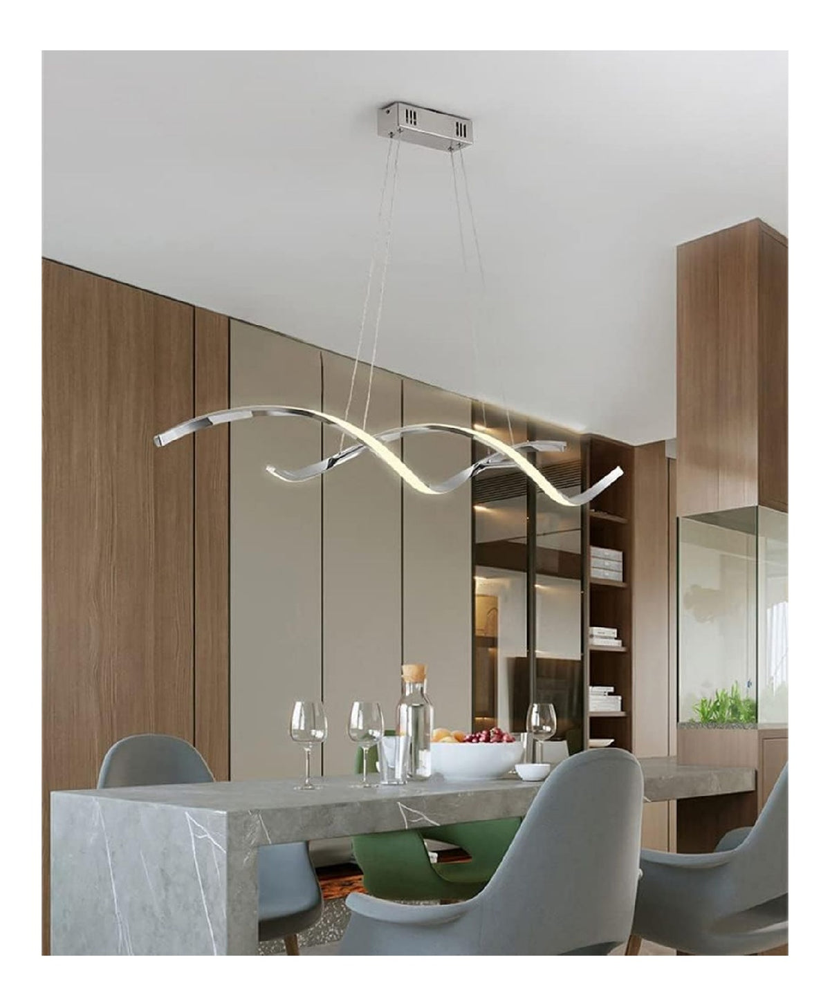 Suspension decoratif Ambre avec diffusion lumineuse harmonieuse 45 W