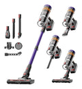 Balai Aspirateur Lefant sans Fil 42Mins/40KPA Autonomie Aspirateur sans Fil Puissant possedant Ecran LED Intelligent Brosse AntiEnchevetrement Aspirateur Balai pour Poils d'animaux/Tapis/Sols Durs