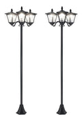 Solution lumineuse Noir et Vert au dessin sobre en format lampadaire IP44