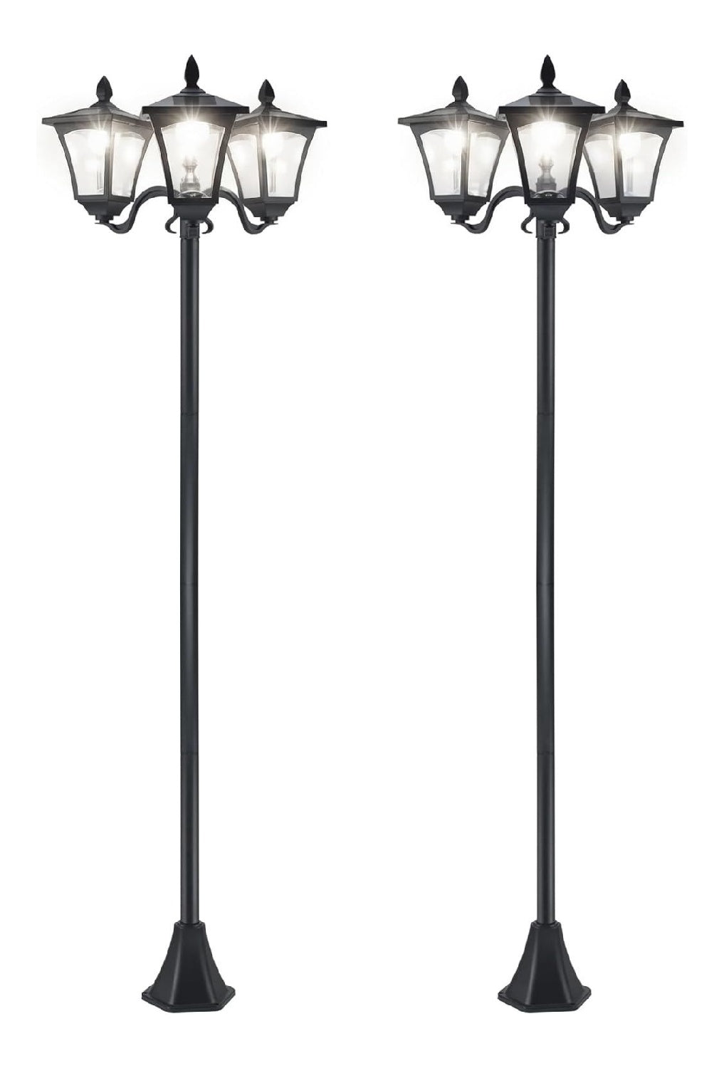 Solution lumineuse Noir et Vert au dessin sobre en format lampadaire IP44