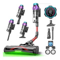 Ultenic Pro U18 Aspirateur Balai sans Fil 55kPa Puissant Poils d'animaux GreenEye 80min Autonomie HEPA H13 AntiAllergie Tube Pliable Maison Voiture