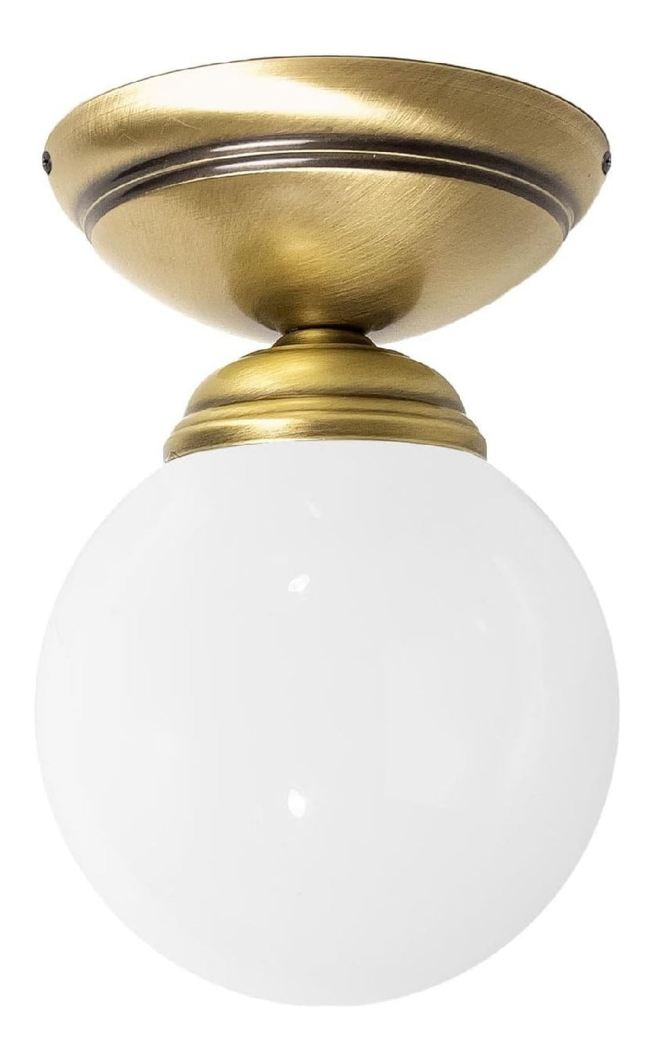 Luminaire Blanc et Bronze a silhouette graphique de type plafonnier 6W E14