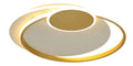Solution lumineuse Blanc et Dore au dessin sobre en format plafonnier