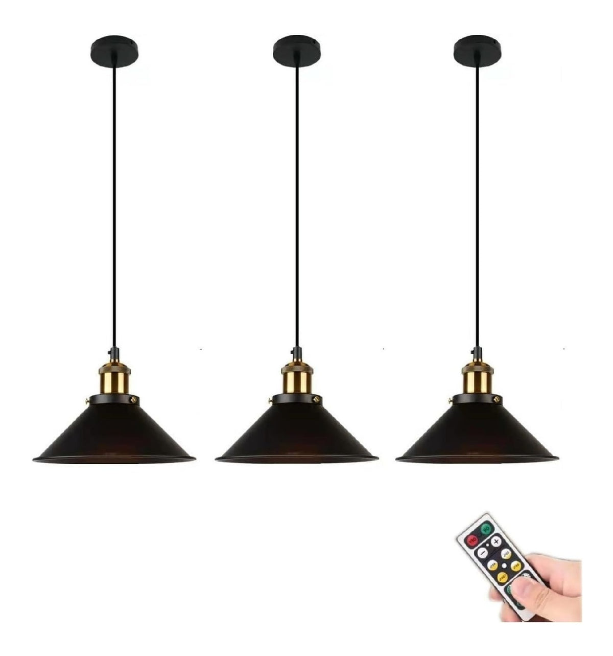Solution lumineuse Noir au dessin sobre en format suspension
