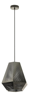Solution lumineuse Noir et Rouge au dessin sobre en format suspension E27