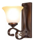 Solution lumineuse Ambre et Transparent au dessin sobre en format applique murale E27