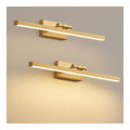Applique murale Blanc et Dore aux lignes epurees avec eclairage confortable 2700 K