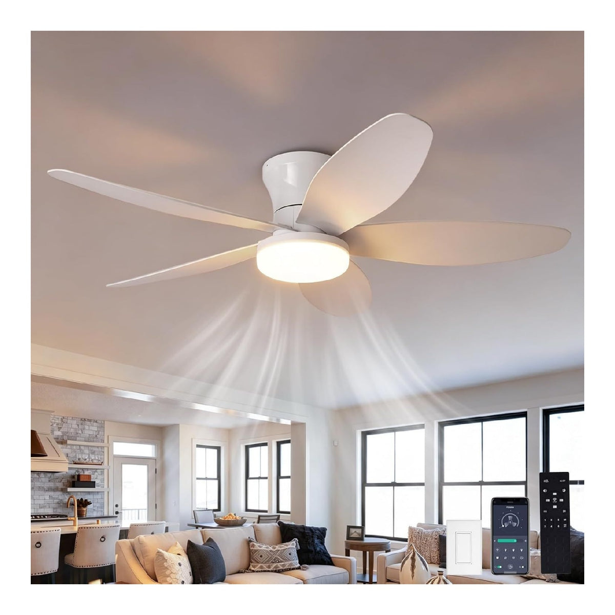 Luminaire decoratif Blanc et Rouge avec diffusion lumineuse harmonieuse
