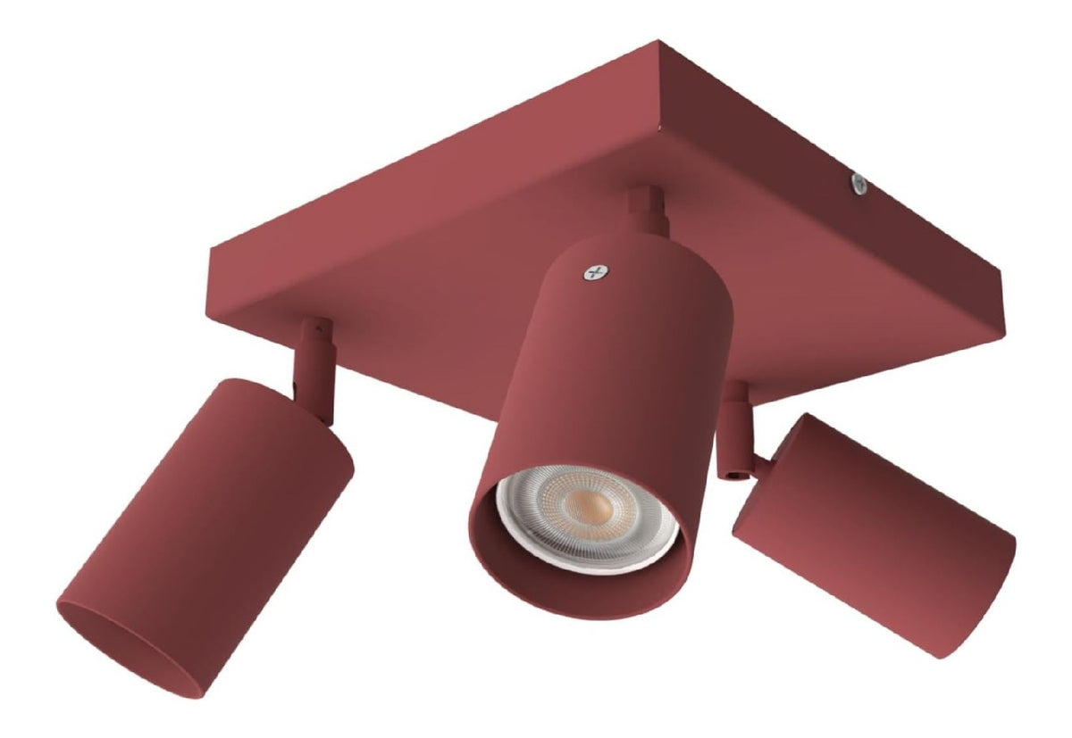 Spot de plafond Ambre et Rouge a presence elegante et lumiere agreable GU10
