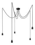Suspension decoratif Noir avec diffusion lumineuse harmonieuse E27