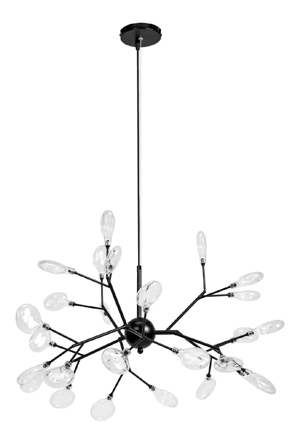 Suspension decoratif Noir et Blanc avec diffusion lumineuse harmonieuse 67-5692