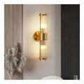 Applique murale decoratif Dore et Ambre avec diffusion lumineuse harmonieuse E14