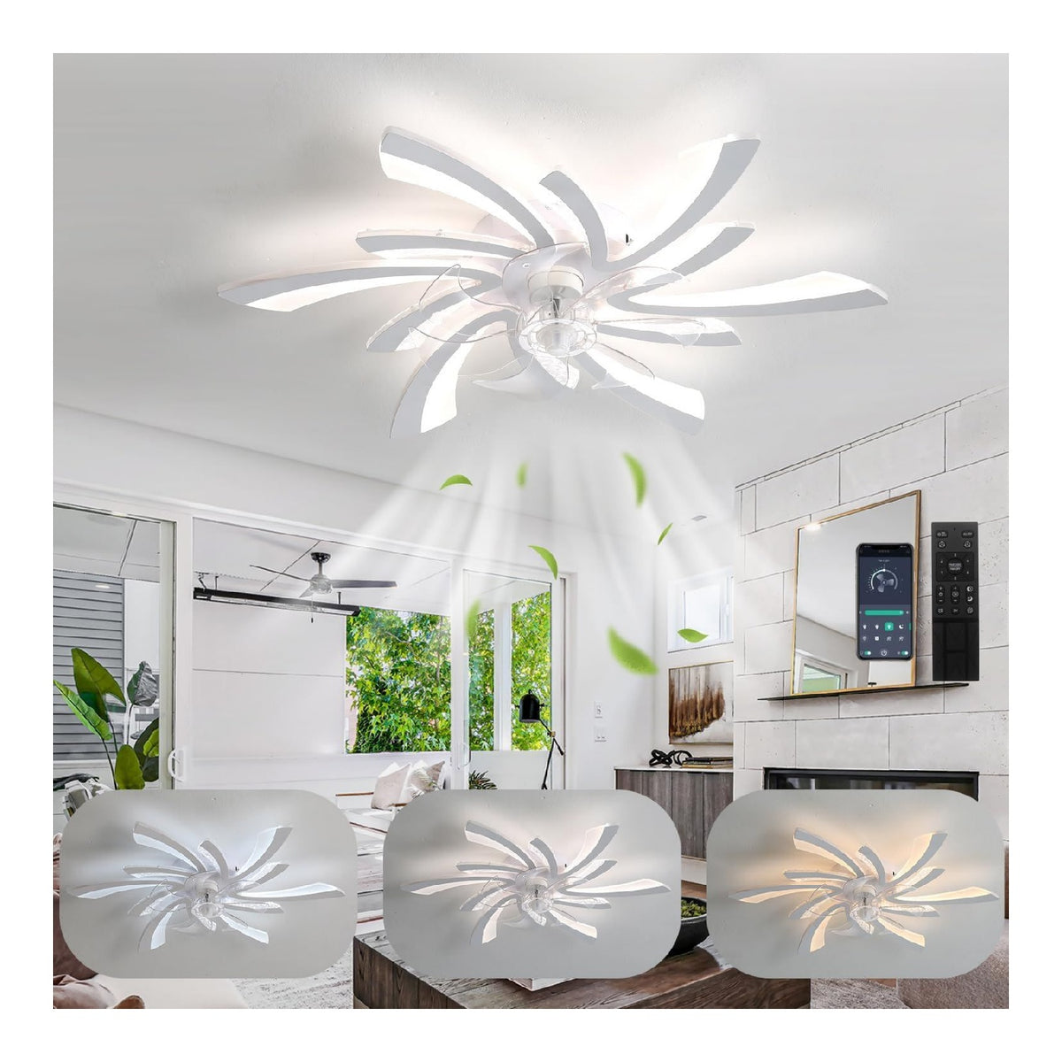 Plafonnier Blanc et Ambre a presence elegante et lumiere agreable JF-1847