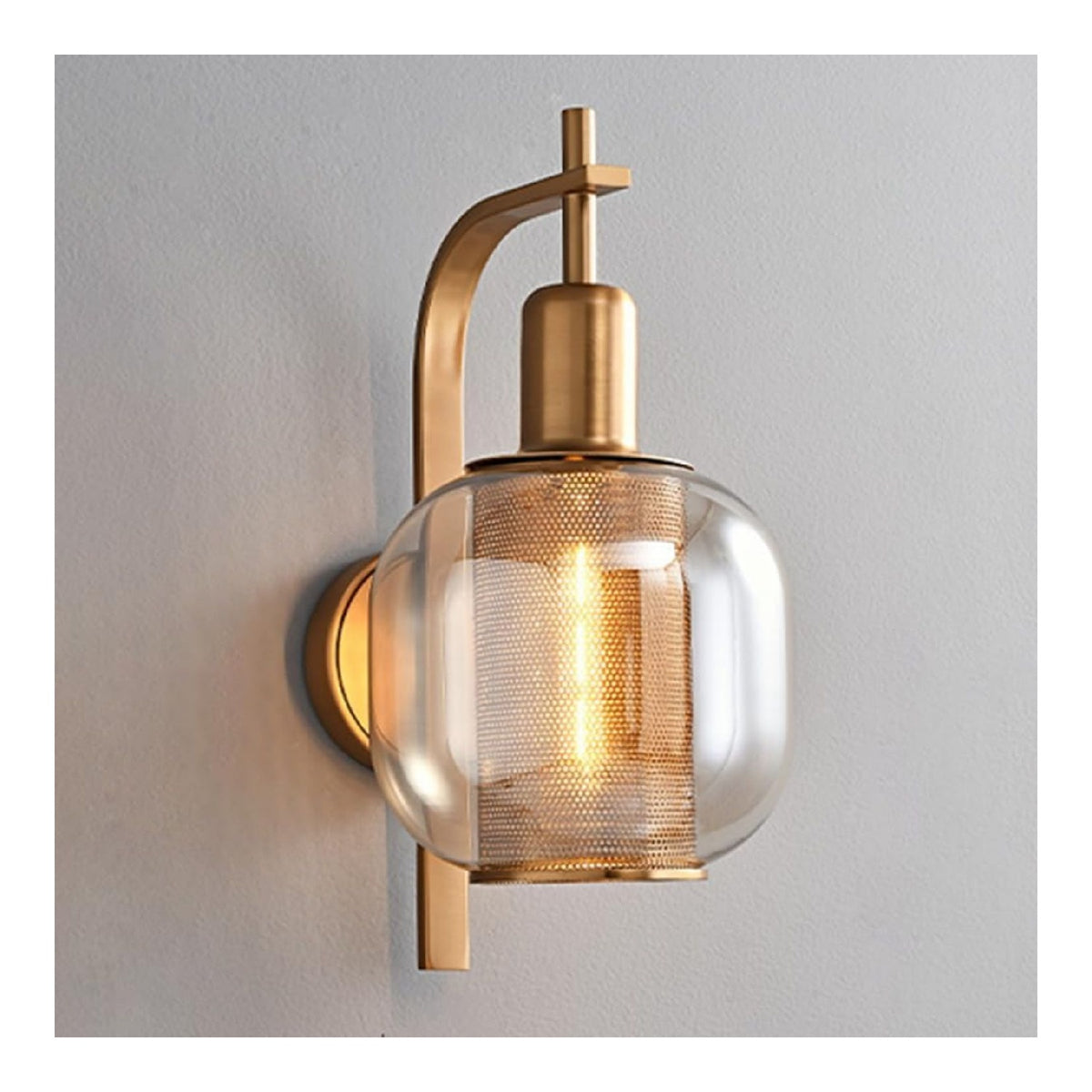 Applique murale decoratif Ambre avec diffusion lumineuse harmonieuse 40 W E14
