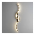 Luminaire Noir et Ambre a silhouette graphique de type applique murale QX-3263