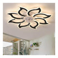 Luminaire Noir et Ambre a silhouette graphique de type lustre