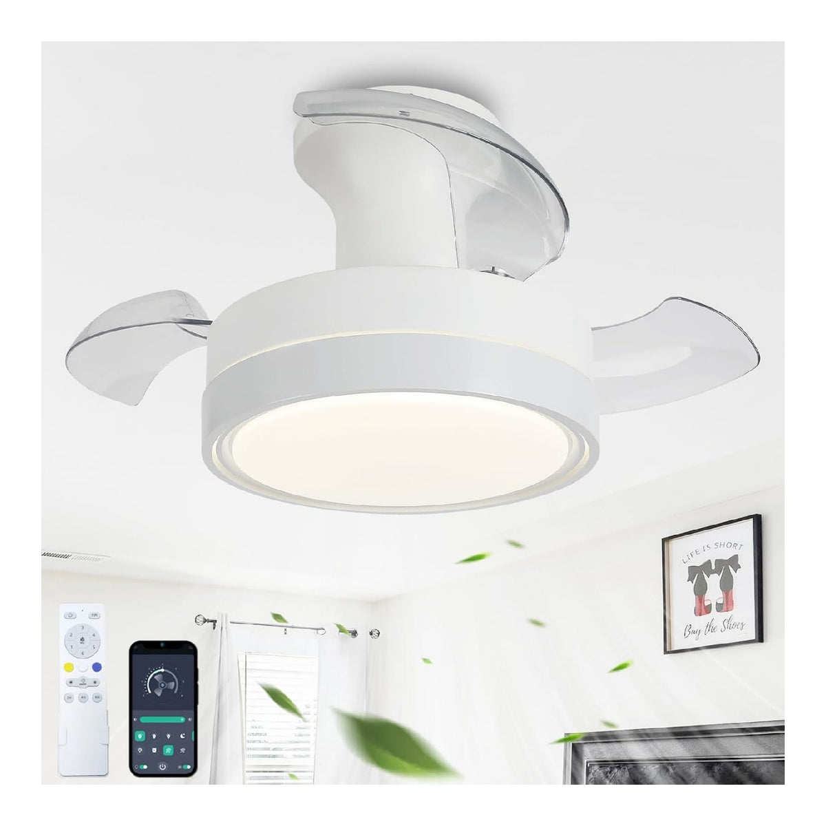 Solution lumineuse Blanc et Ambre au dessin sobre en format lustre 3000K