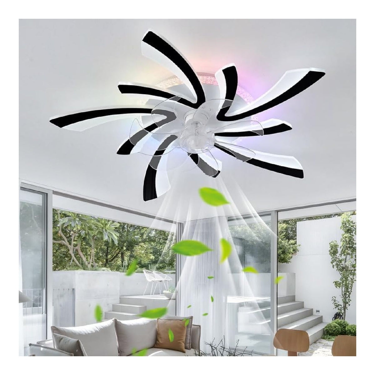 Plafonnier Noir et Blanc au style moderne avec conception fonctionnelle Z5-1225