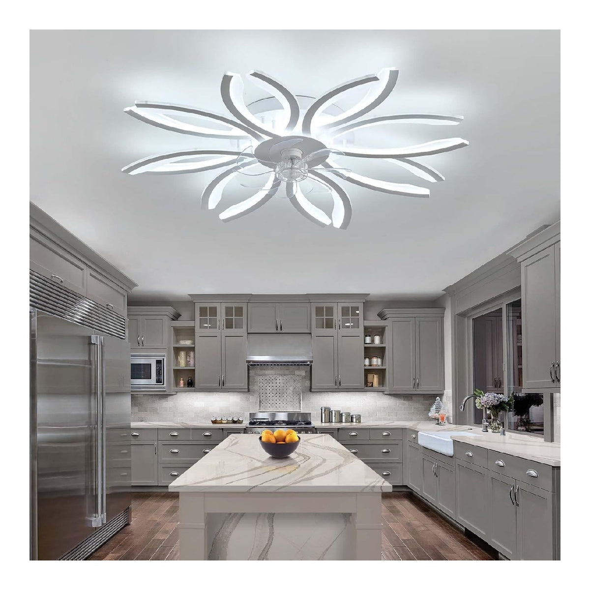 Solution lumineuse Noir et Blanc au dessin sobre en format lustre 183 W