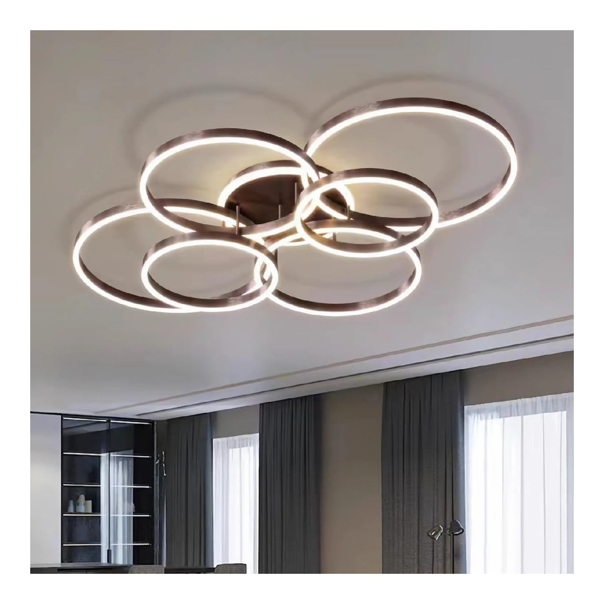 Plafonnier Noir et Blanc au style moderne avec conception fonctionnelle 140W IP20 3000K