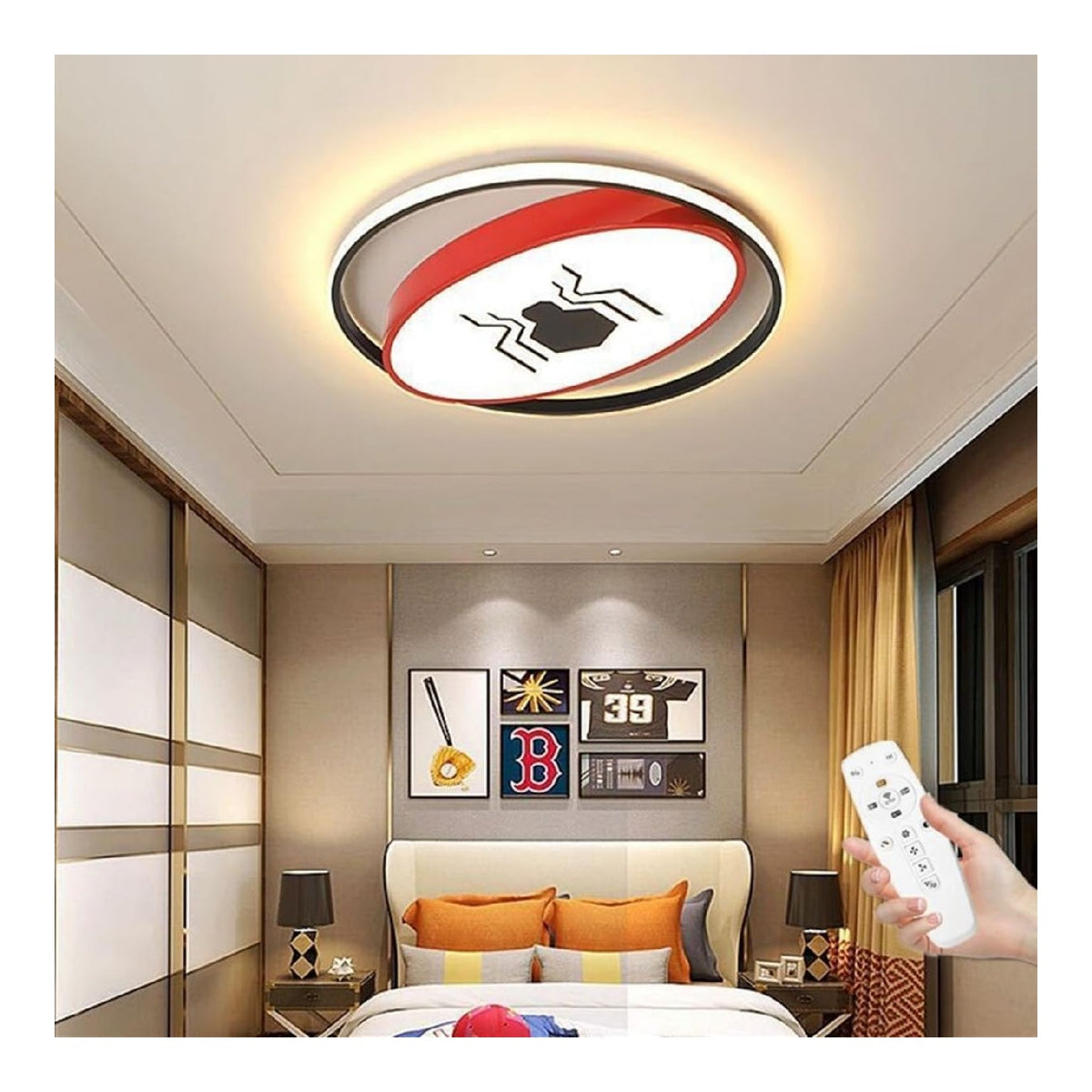 Lustre Ambre a presence elegante et lumiere agreable