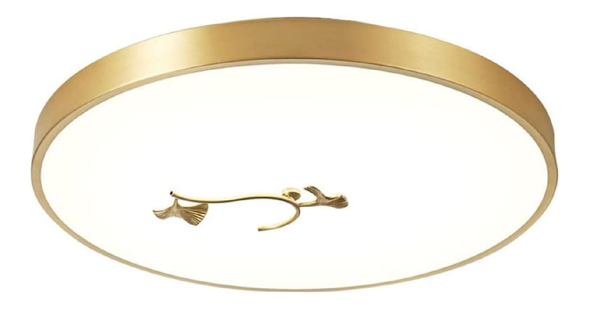 Luminaire Blanc et Ambre a silhouette graphique de type plafonnier 27W 6000K