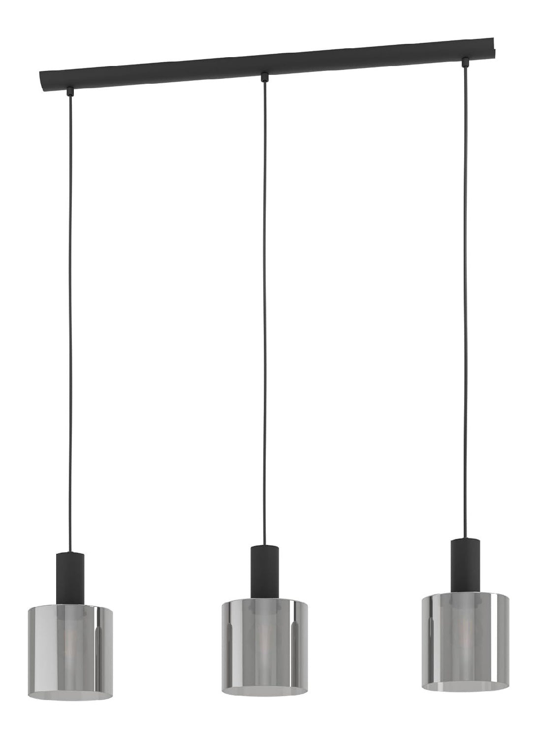 Suspension Noir et Ambre au style moderne avec conception fonctionnelle 40 W E27