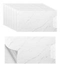 10 Lot du autocollants destine a carrelage Aspect marbre 60 x 30 cm Pour cuisinette mur arriere de cuisine salle de bain salon Blanc