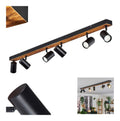 Plafonnier decoratif Noir et Ambre avec diffusion lumineuse harmonieuse 35 W IP20 GU10