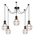 Eclairage Cuivre contemporain en version suspension 60 W E27