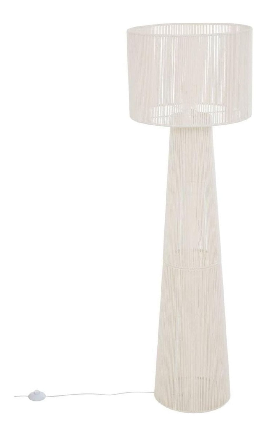 Lampadaire Blanc a presence elegante et lumiere agreable