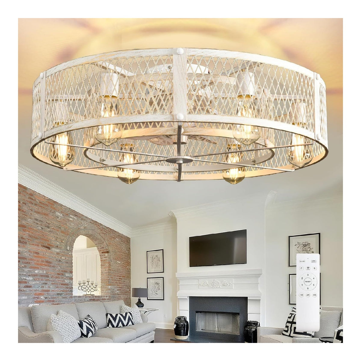 Luminaire Blanc et Dore au style moderne avec conception fonctionnelle 40 W E27