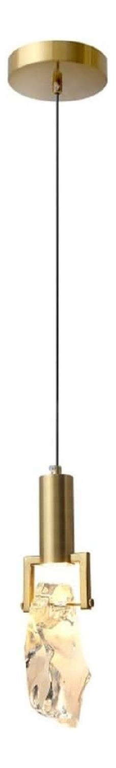Eclairage Blanc et Dore contemporain en version suspension 3W 6000K